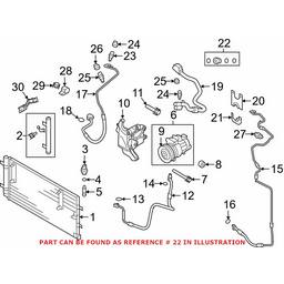 Audi A/C Refrigerant Line Seal Kit 8K0298260B